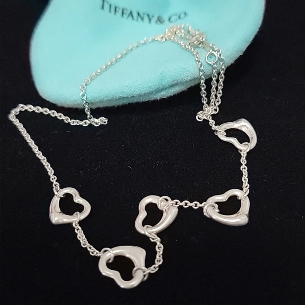Tiffany’s Elsa Peretti Five Open Heart Tiffany’s Necklace
